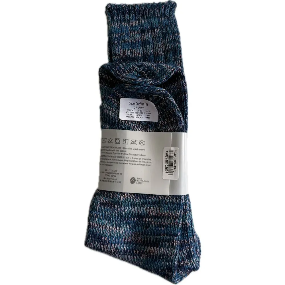 Anonymous ISM Socks Crew Made in Japan Cashmere Blend One Size Fits Most